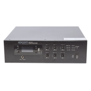 EPCOM PROAUDIO SF-B120 – Mini Amplificador Mezclador / 120W RMS / Sistema 70/100V / Bluetooth / MP3 / Tuner FM / Voceo y Música Ambiental