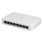 UBIQUITI USW-LITE-8-POE – Switch Administrable PoE / 8 Puertos Gigabit / 4 Puertos PoE+ 802.3at / 52 W / 8 Gbps / Compacto