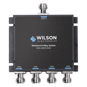 WILSONPRO / WEBOOST 859-117 – Divisor de potencia / 4 salidas / 50 Ohm / 600-4000 MHz / N-Hembra / -6 dB pérdida por salida