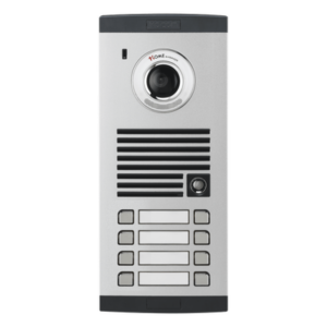 KOCOM KVLTC308ID1 – Frente de Calle para Videoportero / 8 Departamentos Base / Expandible a 32 / Cableado 4 Hilos / Visión Nocturna con Luz Blanca / Alcance 150 m (492.1 ft)