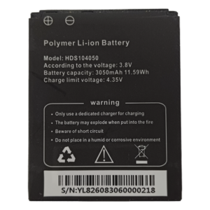 EPCOM XMRR3BATTERY – Batería de Respaldo para Bodycam / 3050 mAh / 11.59 Wh / 3.8 VCC / Carga 4.35 VCC / 52 x 42 x 11 mm