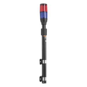 EPCOM INDUSTRIAL SIGNALING XMWL300RB – Luz Telescópica LED / 3 Watts / 10-30 VCC / 3A Máx / Longitud Ajustable 64-104 cm (25.2-40.9 in) / Rojo/Azul