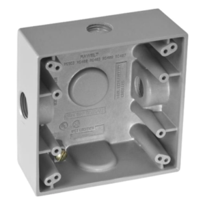 RAWELT RC-0502 – Caja de Conexión a Prueba de Intemperie / Aluminio Die-Cast / 3 Salidas / 1/2" NPT / IK09 / 492 cm³