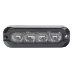 ECCO ED3793RB – Luz de Advertencia Direccional / 8 LED Bicolores / Flexible hasta 120° / IP69K / 69 Patrones / 12-24 V
