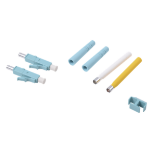 SIEMON FC2-LC-MM-J12 – Conector de Fibra Óptica LC Duplex / Epoxi y Pulido / Multimodo / Fibra Recubierta / Color Aqua / 50 Unidades por Caja