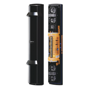 OPTEX SL200QDM – Barrera fotoeléctrica / 60 m (197 ft) / 4 rayos / 4 canales / Doble modulación / Transmisión automática de potencia