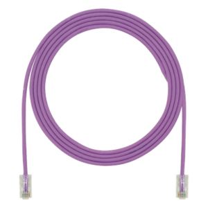 PANDUIT UTP28X7VL – Cable de Parcheo UTP Cat6A / 28AWG / CM-LSZH / 500 MHz / 2.13 m (7 ft) / Violeta