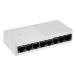 HIKVISION DS-3E0508D-O – Switch Gigabit de Escritorio / 8 Puertos 10/100/1000 Mbps / Diseño Compacto / Operación Silenciosa / Fuente de Alimentación Incluida