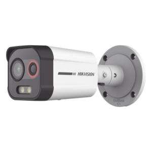 HIKVISION DS-2TD2608-2/QA – Cámara Bala IP Biespectral Térmica y Óptica / Térmica 96 x 72 / Óptica 4 MP ColorVu / VCA Perimetral / IR 30 m (98.4 ft) / IP67 / PoE