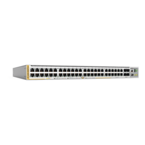 ALLIED TELESIS AT-X530-52GPXM-10 – Switch PoE+ Stackeable Capa 3 / 40x 10/100/1000 Mbps + 8x Multigigabit 100M-5G / 4x SFP+ 10G / PoE+ 90W / 720W / Fuente Redundante