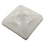 THORSMAN TH-BASE-CIN – Base Autoadherible para Cinchos / 19x19 mm / Nylon Resistente / Temperatura -10°C a 50°C / Paquete 100 Piezas / Orificio Central para Tornillo