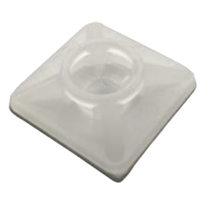 THORSMAN TH-BASE-CIN – Base Autoadherible para Cinchos / 19x19 mm / Nylon Resistente / Temperatura -10°C a 50°C / Paquete 100 Piezas / Orificio Central para Tornillo