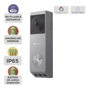 EZVIZ CS-EP3X – Videoportero IP de Batería / Dual Cámara 3 MP + 2 MP / Panel Solar 1.2W / IR 6 m (19.7 ft) / IP65 / Audio Bidireccional / Wi-Fi