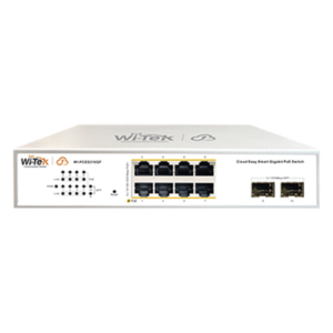 WI-TEK WI-PCES310GF – Switch PoE Administrable / 8 Puertos Gigabit PoE af/at / 2 x SFP Gigabit / Presupuesto PoE 120 W / Administración Cloud