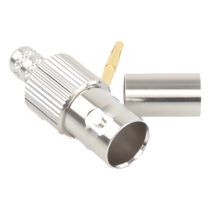 RF INDUSTRIES,LTD RFB-1724 – Conector BNC Hembra / 75 Ohm / Anillo Plegable / RG-59/U / Níquel-Oro-Delrin / 28.80 mm