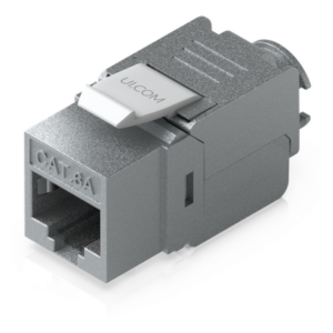 UBIQUITI UACC-KEYSTONE-JACK-C6A – Keystone Jack / Cat6A / Terminación Toolless / Snap-In / 12 Piezas / 23-26 AWG