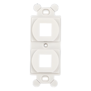 PANDUIT NK2106MFIW – Marco de Módulo Dúplex / 2 Espacios Keystone / Placas NEMA 106 / ABS / 4.10' x 3.28' / Blanco Mate