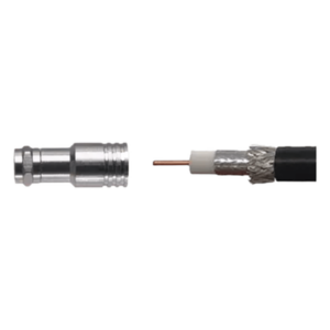 WILSONPRO / WEBOOST 971-150 – Conector F Macho de Compresión / Cable Coaxial RG-11 / 75 Ohm / Montaje por Compresión