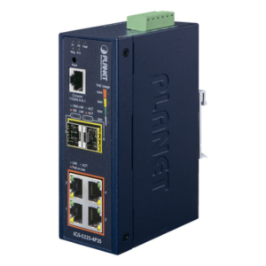 PLANET IGS-5225-4P2S – Switch Industrial Administrable Capa 2 / 4 Puertos PoE 802.3af/at Gigabit / 2 Puertos SFP 100/1000X / Anillo Redundante
