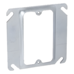 RACO HUB-771 – Sobretapa Cuadrada / Acero Galvanizado / 4 in x 4 in / Capacidad 1.5 cu. in. / UL Listed / Montaje Tipo Anillo