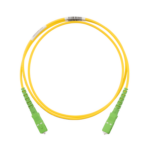 PANDUIT F913RANANSNM005 – Jumper de Fibra Óptica / Monomodo OS2 9/125 / SC/APC-SC/APC Simplex / OFNR Riser / 5 m (16.40 pies) / Amarillo
