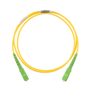 PANDUIT F913RANANSNM005 – Jumper de Fibra Óptica / Monomodo OS2 9/125 / SC/APC-SC/APC Simplex / OFNR Riser / 5 m (16.40 pies) / Amarillo