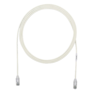 PANDUIT UTP28SP1 – Cable de Parcheo / Cat6 / 28AWG / Diámetro Reducido 3.8 mm / 0.30 m (1 Pie) / LSZH-CM / Blanco Mate
