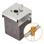 APLICACIONES TECNOLOGICAS ATW40/T16/TV – Molde de Grafito para Soldadura Exotérmica / Unión en T Vertical / Cable 4/0 AWG Pasante / Pica 5/8 in (16 mm) Terminal / 50 Soldaduras