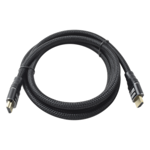 EPCOM POWERLINE RHDMI1.8M – Cable HDMI / 4K Ultra HD / 1.8 m (5.9 ft) / Triple Blindaje Trenzado / Conectores Oro 24K / 120-480 Hz
