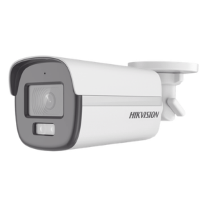 HIKVISION DS-2CE12KF0T-FS – Cámara Bala TURBOHD / 3K 5 Megapixel / Color 24/7 / Luz Blanca 40 m (131.2 ft) / IP67 / 4 Tecnologías / Micrófono Integrado
