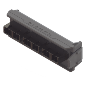 SIEMON LVA06-SCB-BM-A – Placa Acopladora / 3 Conectores Dúplex SC / 6 Hilos Fibra / Monomodo o Multimodo / No Shuttered / Negro