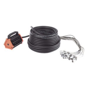 SEETRONIC CSBT1204L30M – Stagebox / 16 Canales XLR / 12 Hembras + 4 Machos / Cable 30 m (98.4 ft) / Contactos Plateados / 20 A 250 V CA