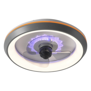 JWJ JLV-012 – Ventilador de Techo con Luminario LED / 88 W / 4500 Lm / 3 Temperaturas de Color / 6 Velocidades / Diámetro 500 mm (19.7 in) / Control Remoto