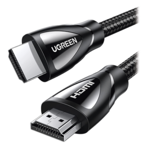UGREEN 80405 – Cable HDMI 2.1 de Nylon Trenzado / 5 Metros (16.40 Pies) / 8K@60Hz/4K@120Hz / 48 Gbps / eARC / HDR10+ / VRR / ALLM / Dolby Atmos/Vision