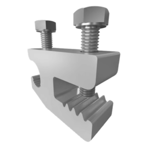 BASEL M00112 – Conector de Puesta a Tierra / Aluminio / Doble Calificación Cu/Al / Rango 4-14 AWG / Estañado / 2 Puertos / UL y CSA