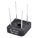 SYSCOM 583-BR106 – Puente Rectificador / 10A / 600V PRV / 19.6mm / 0.64 ft / PCB