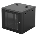 LINKEDPRO SR-19-06-GN3G – Gabinete de Pared / 6U Rack 19 in / Profundidad 635 mm (2.08 ft) / Cristal Templado / Carga 100 kg / Acero Reforzado