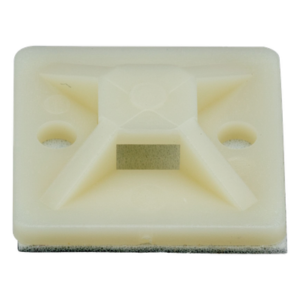 PANDUIT SMP16A-C – Montaje Adhesivo para Bridas / 25 x 25 mm (0.98 x 0.98 in) / Nylon 6.6 V-2 / 4 Vías / Interior y Exterior / Paquete 100 pz