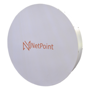 NetPoint NP-PRO-S34 – Antena Parabólica Direccional / 4.9-6.4 GHz / Ganancia 34 dBi / Twist-on / Ajuste Azimut ±60° / Resistencia Viento 120 km/h