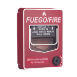 FIRE-LITE BG12-LX-SP – Estación Manual de Incendio / Direccionable / Doble Acción / Texto en Español / Montaje Superficial o Empotrado