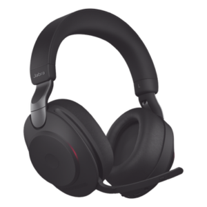 JABRA EVOLVE2-85-UC-BK-A – Auricular Estéreo Profesional / Cancelación de Ruido Activa Híbrida / 10 Micrófonos / Bluetooth 5.0 / Alcance 30 m (98.4 ft) / Batería 37 h / USB-A
