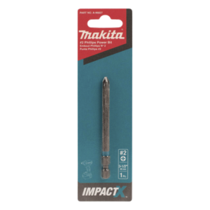 MAKITA A96827 – Punta Phillips Impact-X / PH2 / 3-1/2" (89mm) / Acero Alta Resistencia / Blister 1 pieza