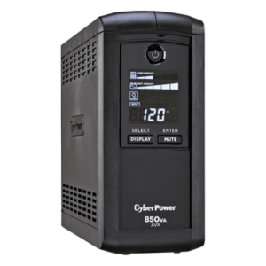 CYBERPOWER CP850AVRLCD – UPS de 850 VA/510 W, Topología Línea Interactiva, Entrada 120 Vca NEMA 5-15P, Tipo Mini Torre, Con 9 Tomas NEMA 5-15R