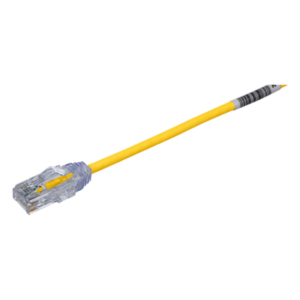 PANDUIT UTP28SP0.2MYL – Cable de Parcheo UTP / Cat6 / 28AWG Diámetro Reducido / 20 cm (0.66 ft) / CM/LSZH / PoE IEEE 802.3bt