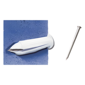 THORSMAN TC-P0 – Kit de Fijación / 20 Taquetes y 20 Clavos / Perforación 20 mm (3/4") / Yeso, Concreto y Ladrillo / Polietileno de Alto Impacto