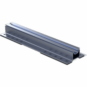 BASEL N00016 – Riel de Montaje Solar / S Rail 28 / Aluminio Serie 6000 / Protección EPDM / 280 mm / 235 g
