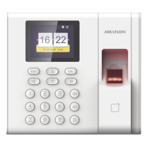 HIKVISION DS-K1A8503EF-B – Lector de Control de Acceso y Asistencia / Reconocimiento de Huella <1s / 1,000 Usuarios / 100,000 Eventos / LCD 2.4 Pulgadas / TCP-IP / EM 125 kHz / Batería de Respaldo 2 h