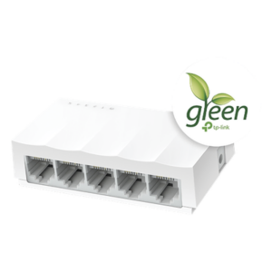 TP-LINK LS1005 – Switch no administrado / 5 puertos 10/100Mbps / Fanless / Green Ethernet / 83.6 x 45.7 x 22.8 mm