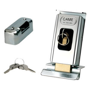 CAME 001-LOCK-82 – Electrocerradura / 24V AC/DC / IP44 / Uso intensivo exterior / 124 x 85 mm / 4.88 x 3.35 in