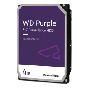 Western Digital (WD) WD43PURZ – Disco Duro para Videovigilancia / 4 TB / SATA III 6 Gb/s / 256 MB Caché / 5400 RPM / 64 Cámaras / 3.5 Pulgadas